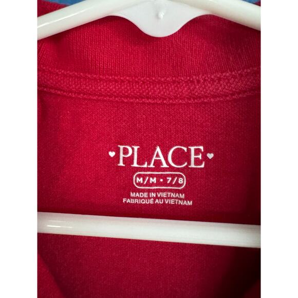 The Children's Place Girls Red Polo Uniform Dress, Size M (7/8) - Picture 4 of 5